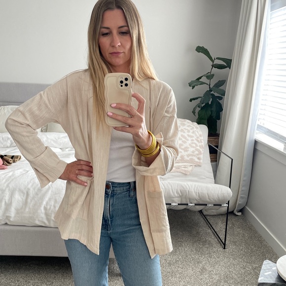 Roolee linen blazer, worn once! Amazing condition - Picture 3 of 5